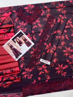 iznk 3Pcs digital printed Embroidered Winter linen Collection 2025