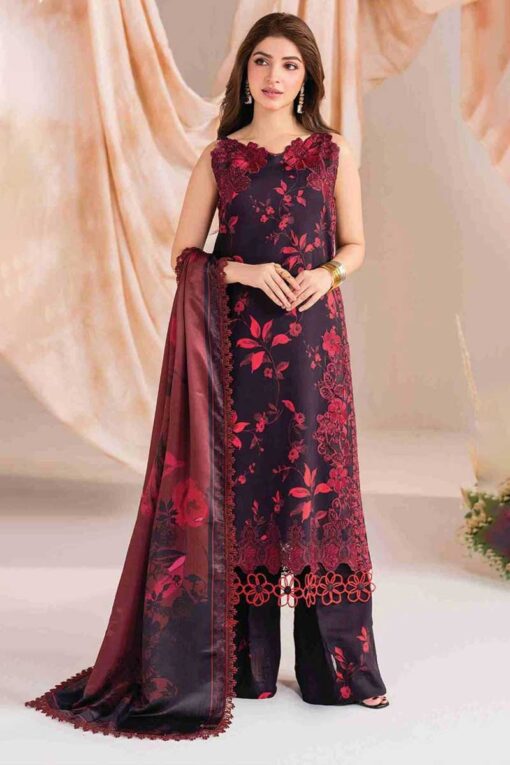 iznk 3Pcs digital printed Embroidered Winter linen Collection 2025