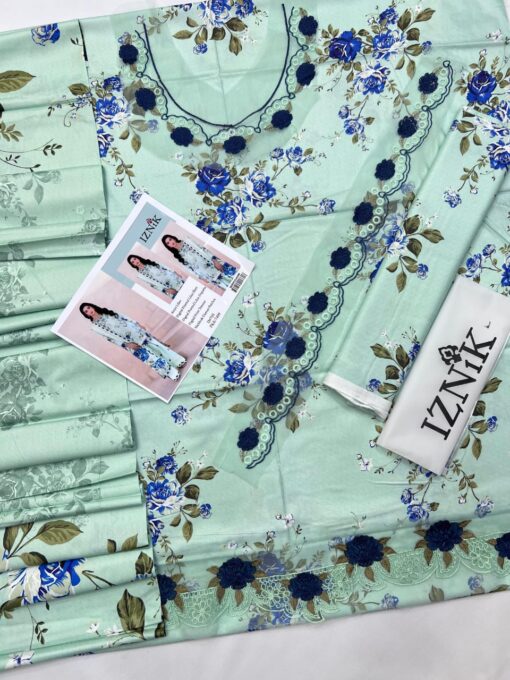 iznk 3Pcs Embroidered Winter Collection 2025