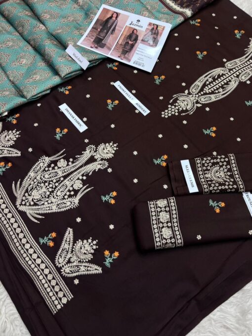 3Pcs Embroidered Winter Collection 2025