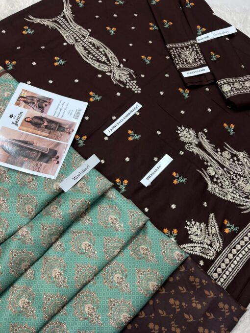 3Pcs Embroidered Winter Collection 2025