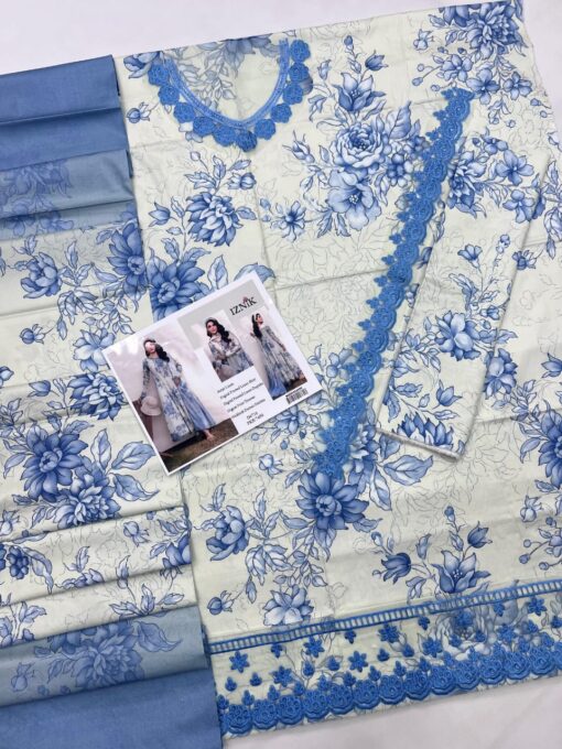 iznk 3Pcs Embroidered Winter Collection 2025