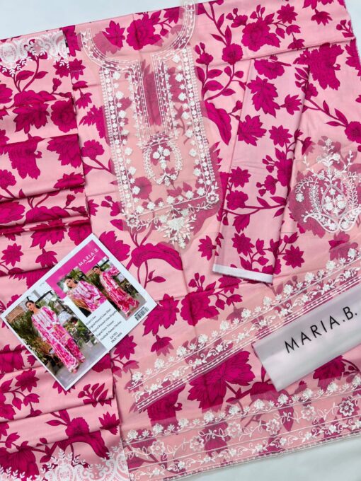 mariab 3Pcs digital printed Embroidered Winter linen Collection 2025