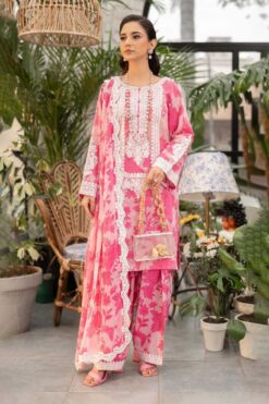 mariab 3Pcs digital printed Embroidered Winter linen Collection 2025
