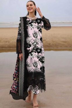 Nureh 3Pcs digital printed Embroidered Winter linen Collection 2025