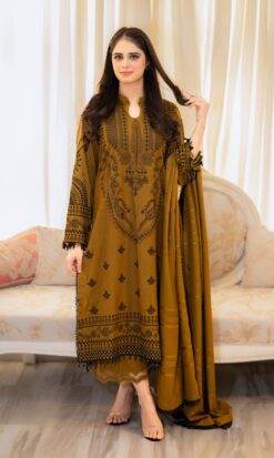 URGE Dhanak UG-1613A | 3Pcs Embroidered Winter Collection 2025