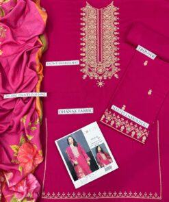 Alternative view of Kokum Dhanak KM-2501 | 3Pcs Embroidered Winter Collection 2025
