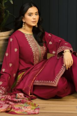 Kokum Dhanak KM-2501 | 3Pcs Embroidered Winter Collection 2025