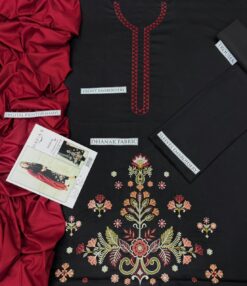 Alternative view of MariaB 3 Piece Dhanak MB-25510 | Premium Embroidered Winter Dhanak Collection 2025