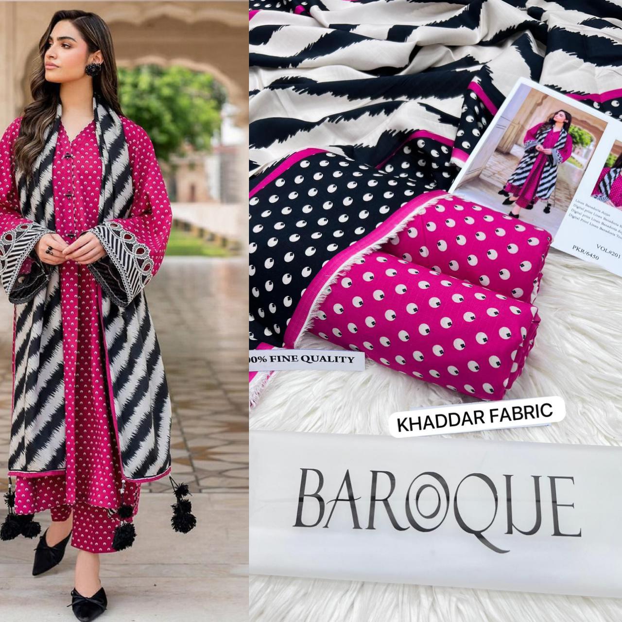 Baroque Khaddar BQ-2431A | 3PC Digital Printed Unstitched Winter Collections 2025 4 Baroque Khaddar BQ-2431A | 3PC Digital Printed Unstitched Winter Collections 2025 - Image 2