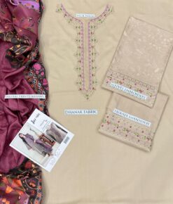 Alternative view of Jazmin Dhanak JZ-2511 | 3Pcs Embroidered Winter Collection 2025