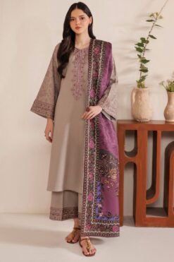 Jazmin Dhanak JZ-2511 | 3Pcs Embroidered Winter Collection 2025