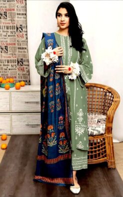 URGE Dhanak UG-1621 | 3Pcs Embroidered Winter Collection 2025