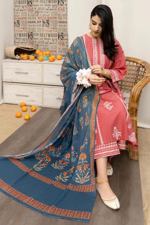 URGE Dhanak UG-1617 | 3Pcs Embroidered Winter Collection 2025 - Image 3