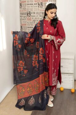 URGE Dhanak UG-1622 | 3Pcs Embroidered Winter Collection 2025