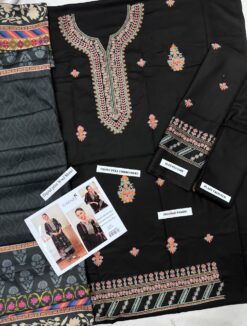 Alternative view of Garnet Dhanak GN-101 | 3Pcs Embroidered Winter Collection 2025