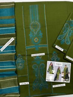 mariab embroidered 3 piece in Lawn stuff with dobi voil lawn dupatta | mariab summer lawn collections 2026