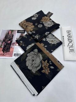 Baroque Digital Printed summer sale 2026 | Baroque unstitched 3 piece premium Digital Printed lawn suit 2026
