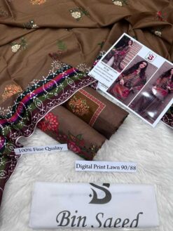 Bin Saeed by libas e khas Lawn | 3Pcs Embroidered Summer Collection 2026