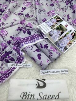 Alternative view of Bin Saeed by Libas e Khas Lawn BS-1231 | 3PC Digital Printed Unstitched Summer Collections 2026
