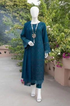 Kaaf chicken kari embroidered 3 piece in lawn stuff with 4 side border chiffon dupatta | Kaaf summer lawn collections 2026