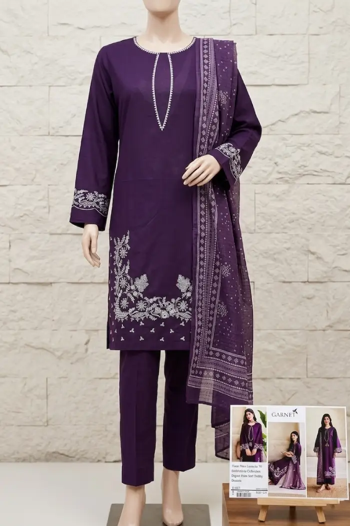 Garnet 3 Piece Lawn GN-1501 | Premium Embroidered Summer Lawn Collection 2026 2 Garnet summer embroidered lawn dresses 2026