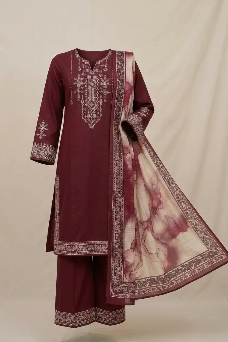 Maya Lawn MY-105 | Unstitched 3Pcs Embroidered Lawn Collection 2026 2 maya-embroidered-summer-lawn-2026-maya-summer-sale-2026