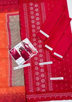 mariab chicken kari embroidered 3 piece in lawn stuff with dobi voil dupatta | mariab summer lawn collections 2026