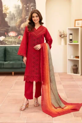mariab chicken kari embroidered 3 piece in lawn stuff with dobi voil dupatta | mariab summer lawn collections 2026