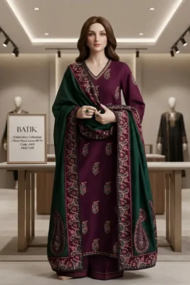batik by libasekhasstore embroidered summer eid collections with embroidered lawn dupatta 2026