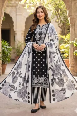 Bonanza Satrangi by libas e khas Lawn | 3Pcs Embroidered Summer Collection 2026 | Bonanza Satrangi digital printed lawn sale