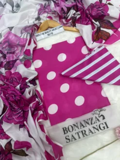 Bonanza Satrangi by libas e khas Lawn | 3Pcs Embroidered Summer Collection 2026 | Bonanza Satrangi digital printed lawn sale