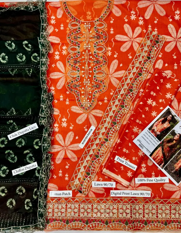 Aneela's by Libas Khas Lawn AN-1117 | Premium Embroidered Summer Dress in 2026 3 aneelas-lawn-3-piece-summer-collections-2026