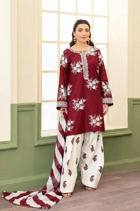 Zara Shahjahan Lawn ZS-5005 | 3Pcs Embroidered Summer Lawn Collection 2026 3 zara shahjahan summer embroidered lawn dresses 2026