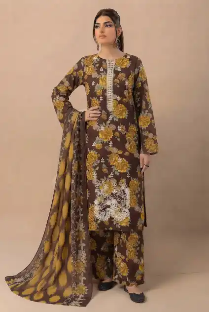 Libas e Khas Lawn MB-2610 | Unstitched 3Pcs Digital Printed Lawn Collection 2026 3 Libas e Khas Lawn 2026