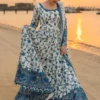 Faiza Saqlain frock style heavy embroidered 3 piece in lawn stuff with embroidered chiffon dupatta | Faiza Saqlain heavy summer lawn collections 2026