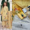 Sapphire Lawn SP-2076 | Unstitched 3Pcs Digital Printed Lawn Collection 2026 5 sapphrie Digital Printed summer sale 2026 | mariab unstitched 3 piece premium Digital Printed lawn suit 2026
