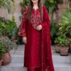 Batik Dhanak BT-2602 | 3Pcs Embroidered Winter Dhanak Collection 2026 1 Batik 3 Piece Unstitched Embroidered Winter Dhanak Suit with Embroidered Dhanak Shawl 2026