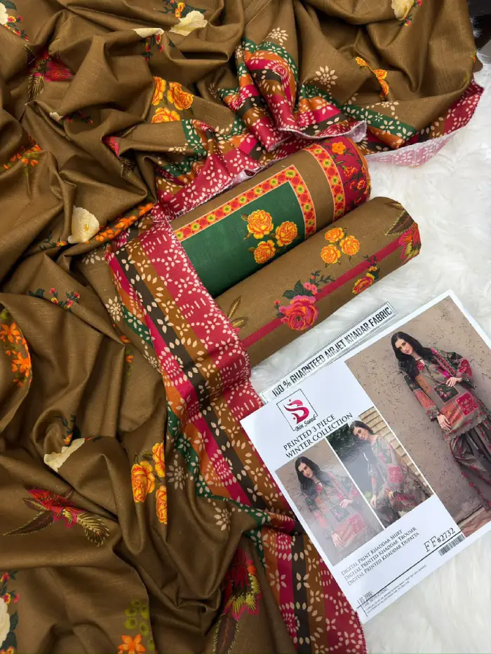 Bin Saeed Khaddar BS-1224 | 3 Piece Digital Printed Winter Collection 2026 4 Bin Saeed 3 Piece Digital Printed Khaddar Suit with Printed Trouser and Dupatta 2026