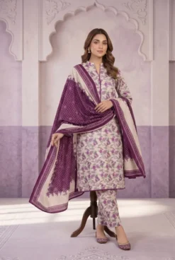Libas e Khas Store | Pakistan Best Clothing Store | Free Home Delivery Pakistani Dresses 8 Bin-Saeed-3-Piece-Digital-Printed-Khaddar-Suit-with-Printed-Trouser-and-Dupatta-2026
