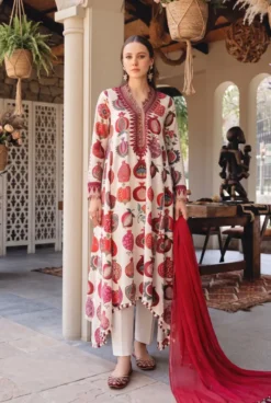 Bin Saeed 3 Piece Digital Printed Khaddar Suit with Printed Trouser and Dupatta 2026