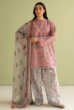 Libas e Khas Store | Pakistan Best Clothing Store | Free Home Delivery Pakistani Dresses 6 Bin-Saeed-3-Piece-Digital-Printed-Khaddar-Suit-with-Printed-Trouser-and-Dupatta-2026