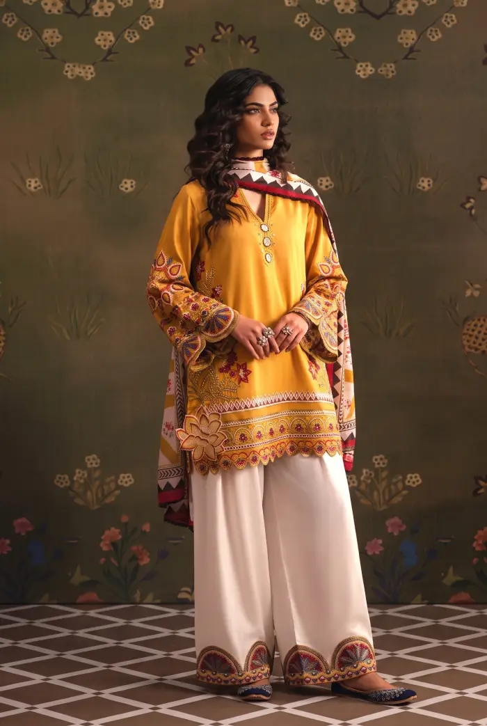 Ethnic Dhanak ET-2601 | 3Pcs Embroidered Winter Dhanak Collection 2026 3 Ethnic 3 Piece Unstitched Embroidered Dhanak Suit – Winter 2026