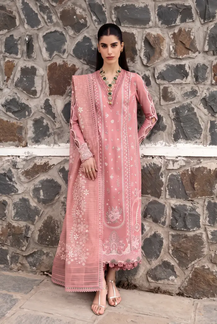 Qalamkar Dhanak QK-1002 | 3Pcs Embroidered Winter Dhanak Collection 2026 2 Qalamkar embroidered- winter-dhanak-with-printed-wool-shawl-suit-2026