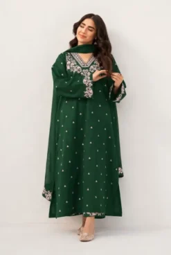 Pezwin 3 Piece Unstitched Digital Printed Dhanak Suit 2026