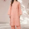 Bareeze Dhanak 2 Piece Embroidered Winter Suit with Plain Dyed Trouser 2026