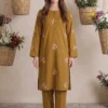 Bareeze Dhanak 2 Piece Embroidered Winter Suit with Plain Dyed Trouser 2026