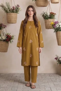 Libas e Khas Store | Pakistan Best Clothing Store | Free Home Delivery Pakistani Dresses 36 Bareeze Dhanak 2 Piece Embroidered Winter Suit with Plain Dyed Trouser 2026