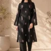 Bareeze Dhanak 2 Piece Embroidered Winter Suit with Plain Dyed Trouser 2026