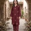 Bareeze Dhanak 2 Piece Embroidered Winter Suit with Plain Dyed Trouser 2026